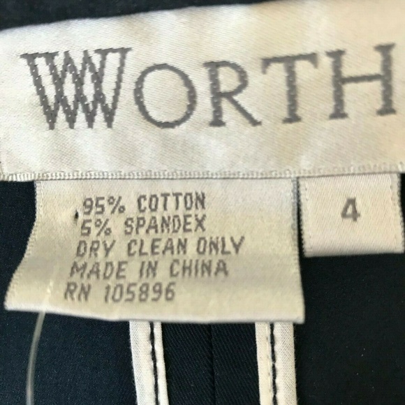 WORTH Navy Blue short zip up 3 season jacket/coat - Picture 8 of 8